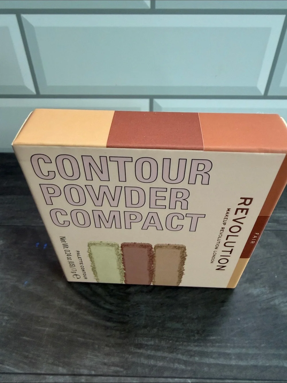 Revolution Contour Powder Compact - Fair - Peach, Brown, Cream
